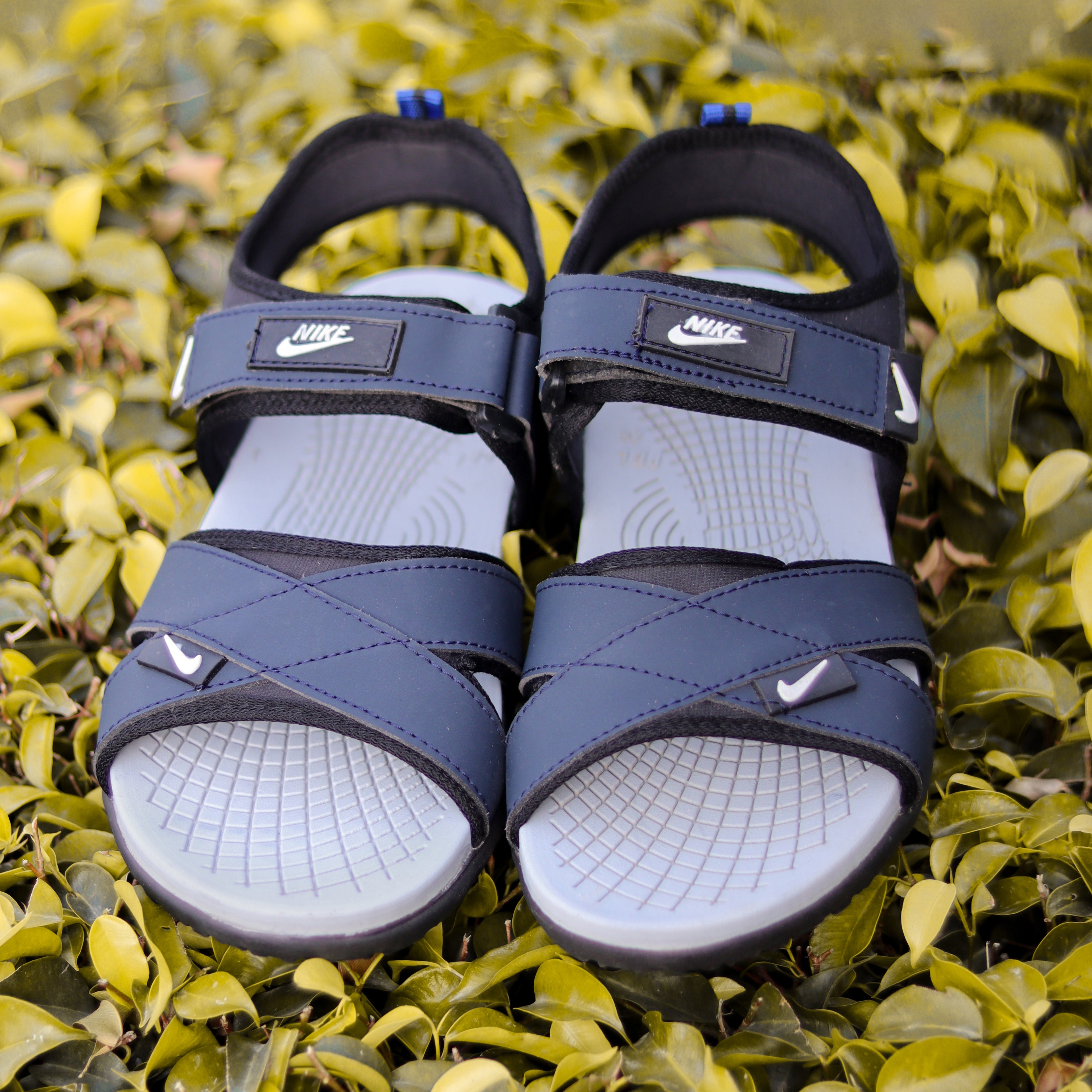 AZ Spot Men’s Navy Blue Cross-Strap Sporty Sandals