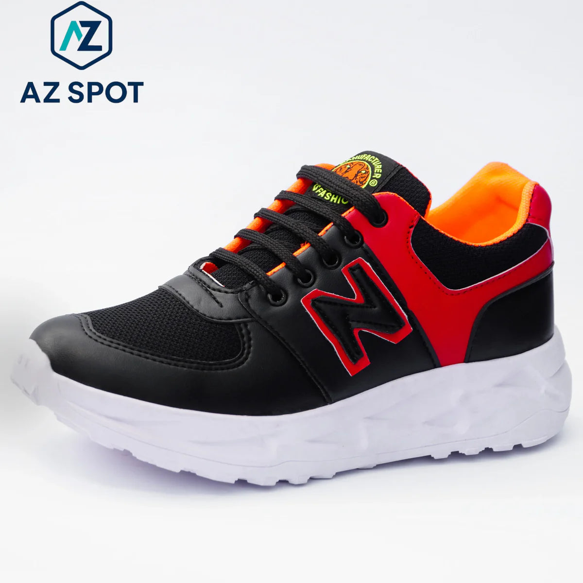 AZ Spot Men’s Velocity Sport Sneakers – Red & Black Edition